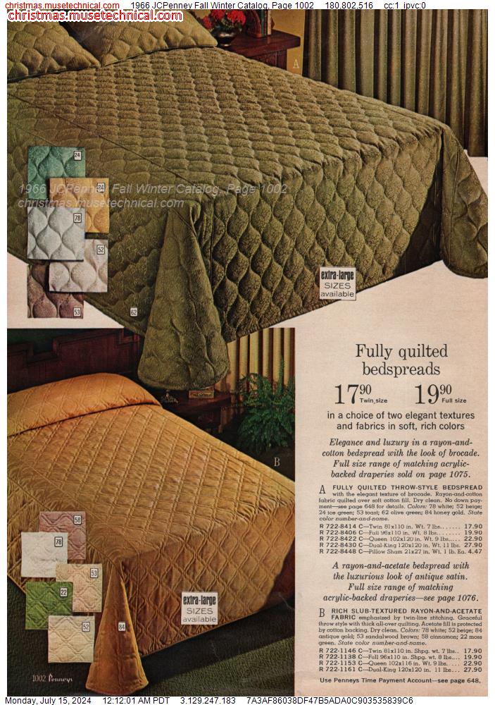 1966 JCPenney Fall Winter Catalog, Page 1002