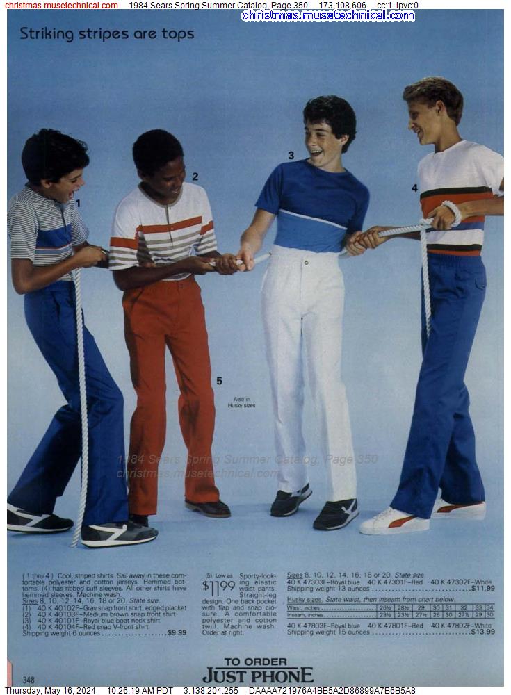 1984 Sears Spring Summer Catalog, Page 350