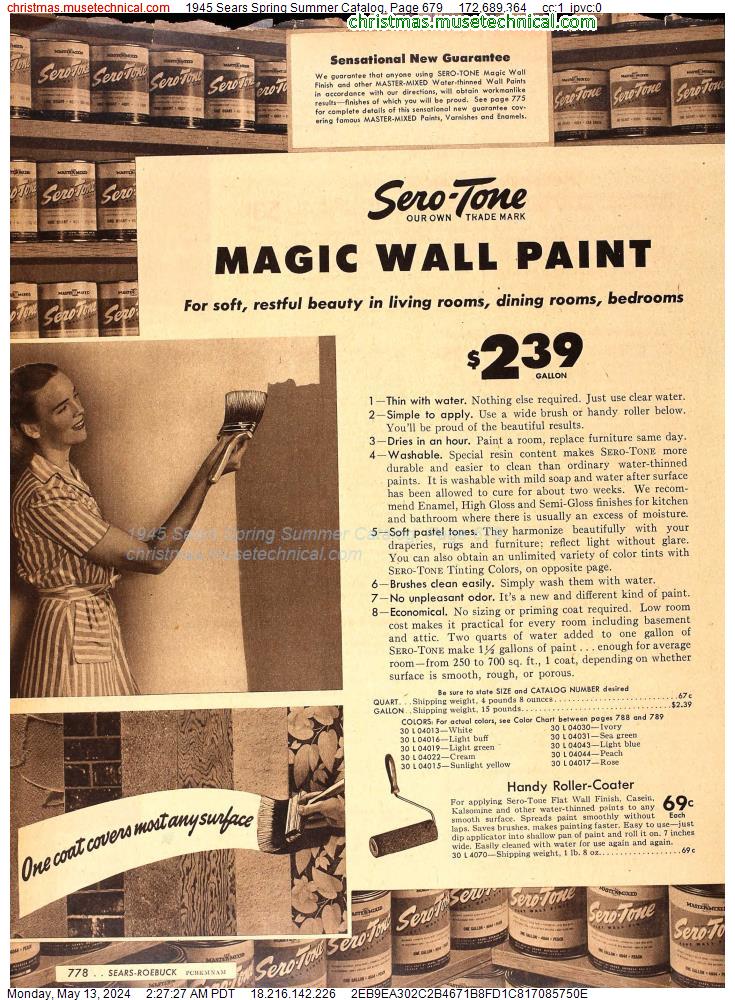 1945 Sears Spring Summer Catalog, Page 679