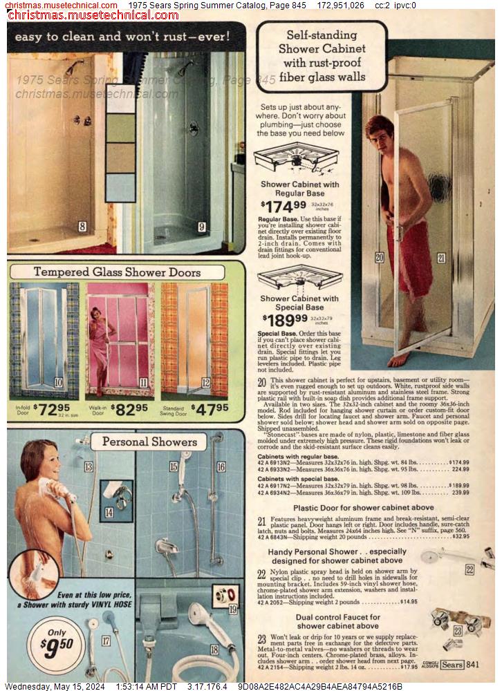 1975 Sears Spring Summer Catalog, Page 845