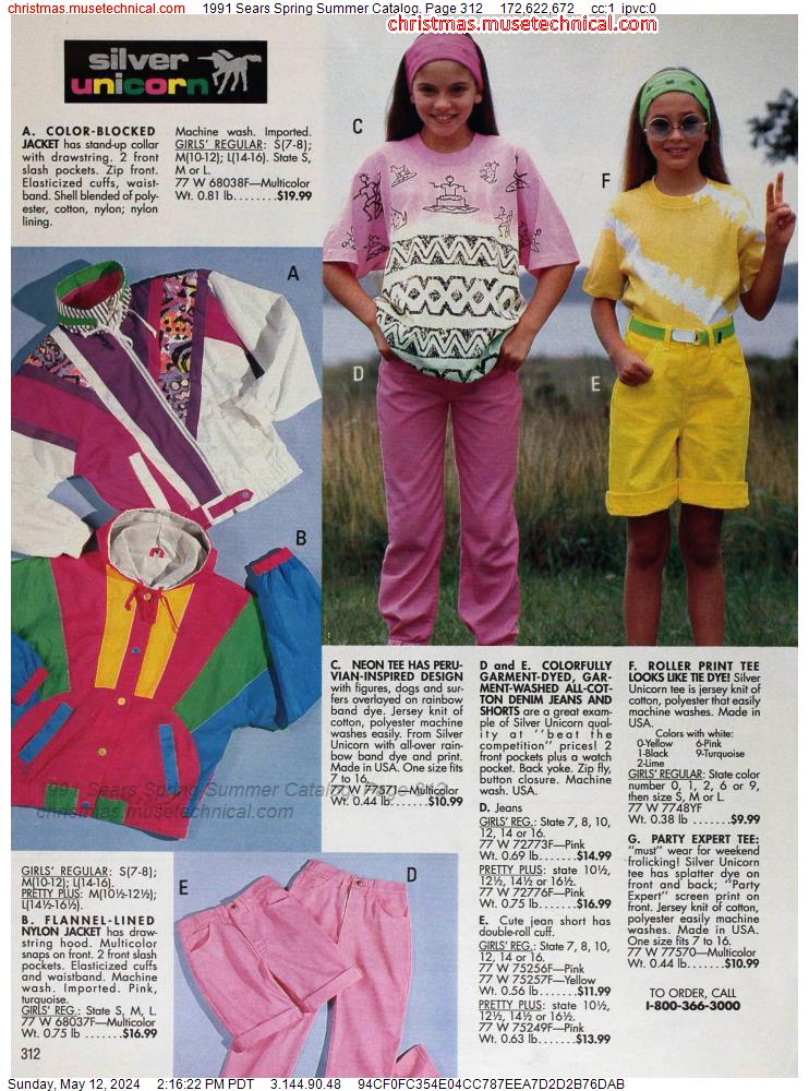 1991 Sears Spring Summer Catalog, Page 312 - Catalogs & Wishbooks