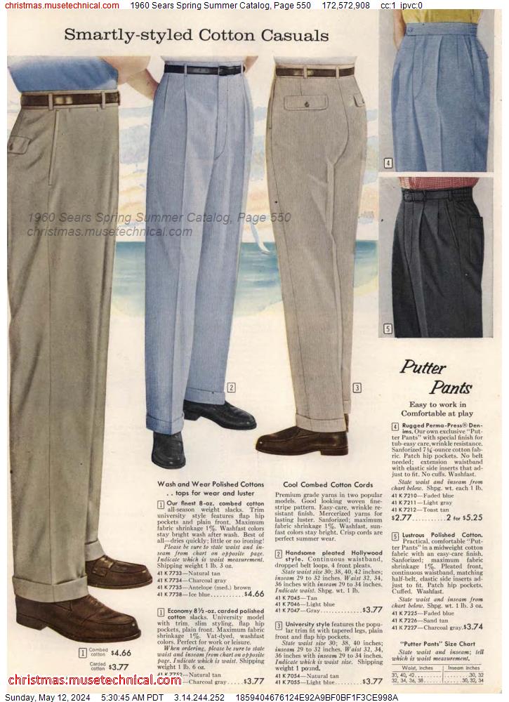 1960 Sears Spring Summer Catalog, Page 550