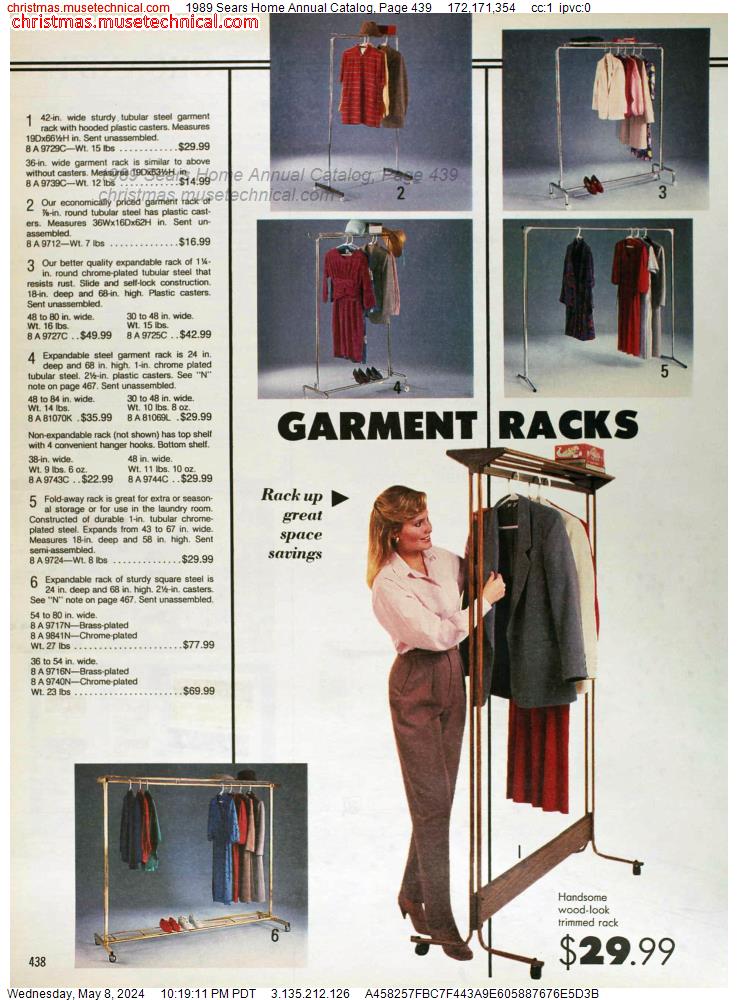 1989 Sears Home Annual Catalog, Page 439