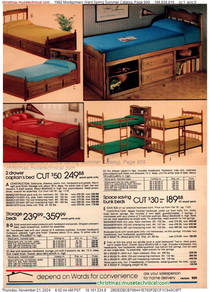 1982 Montgomery Ward Spring Summer Catalog, Page 909