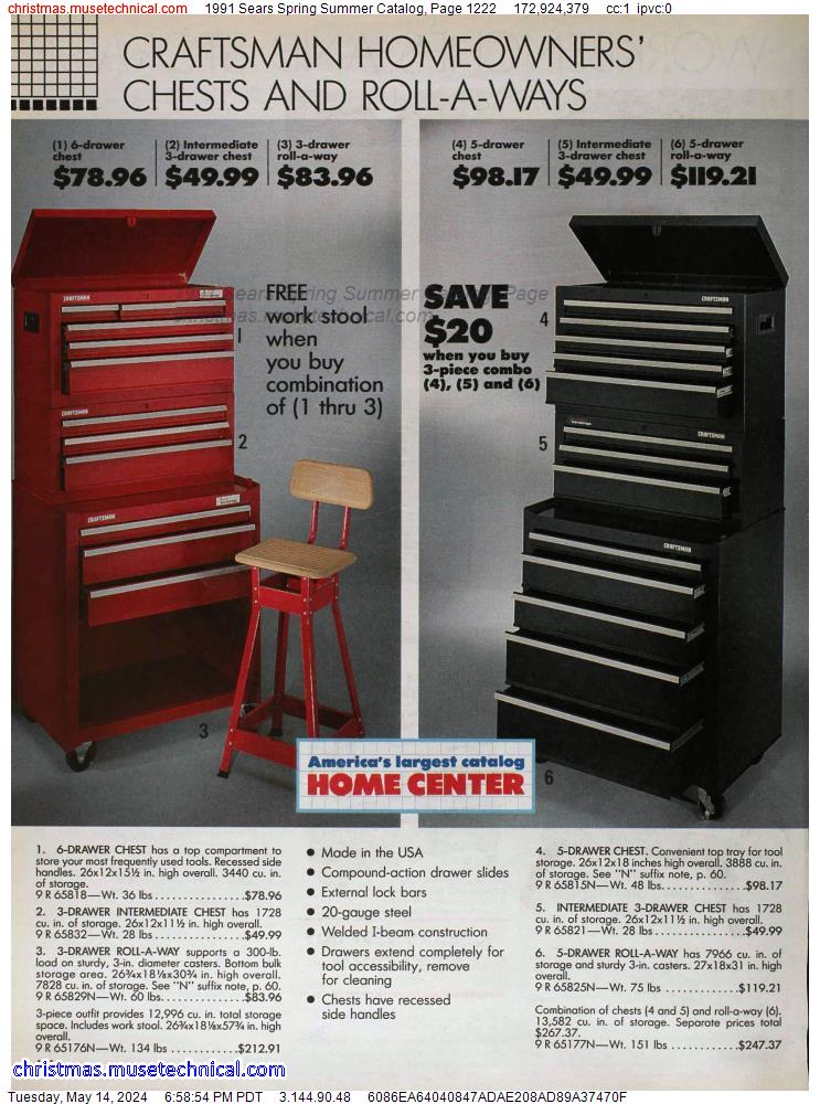 1991 Sears Spring Summer Catalog, Page 1222