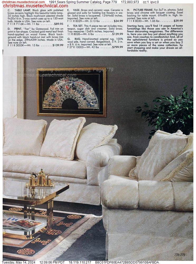 1991 Sears Spring Summer Catalog, Page 779