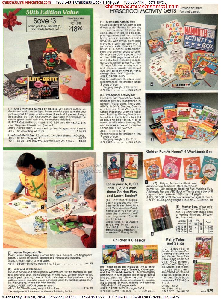 1982 Sears Christmas Book, Page 529