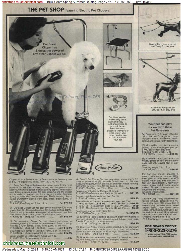 1984 Sears Spring Summer Catalog, Page 766