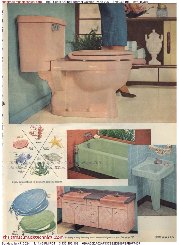1960 Sears Spring Summer Catalog, Page 795