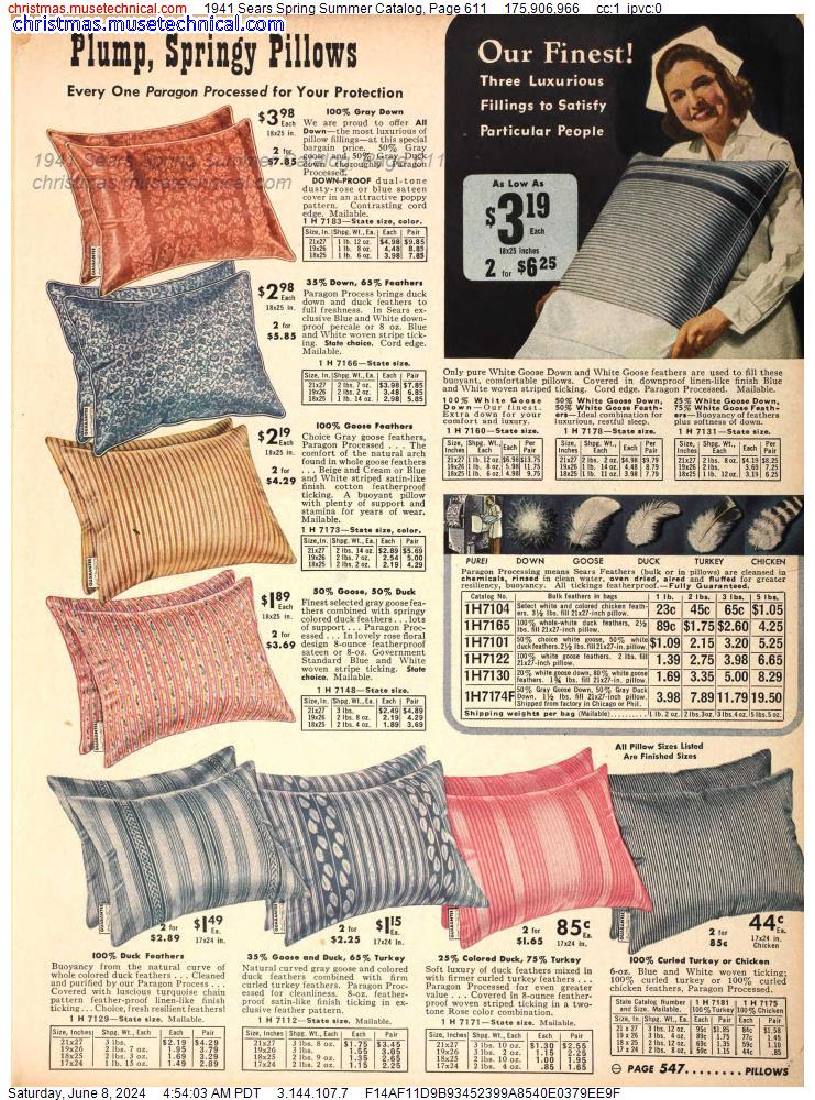 1941 Sears Spring Summer Catalog, Page 611