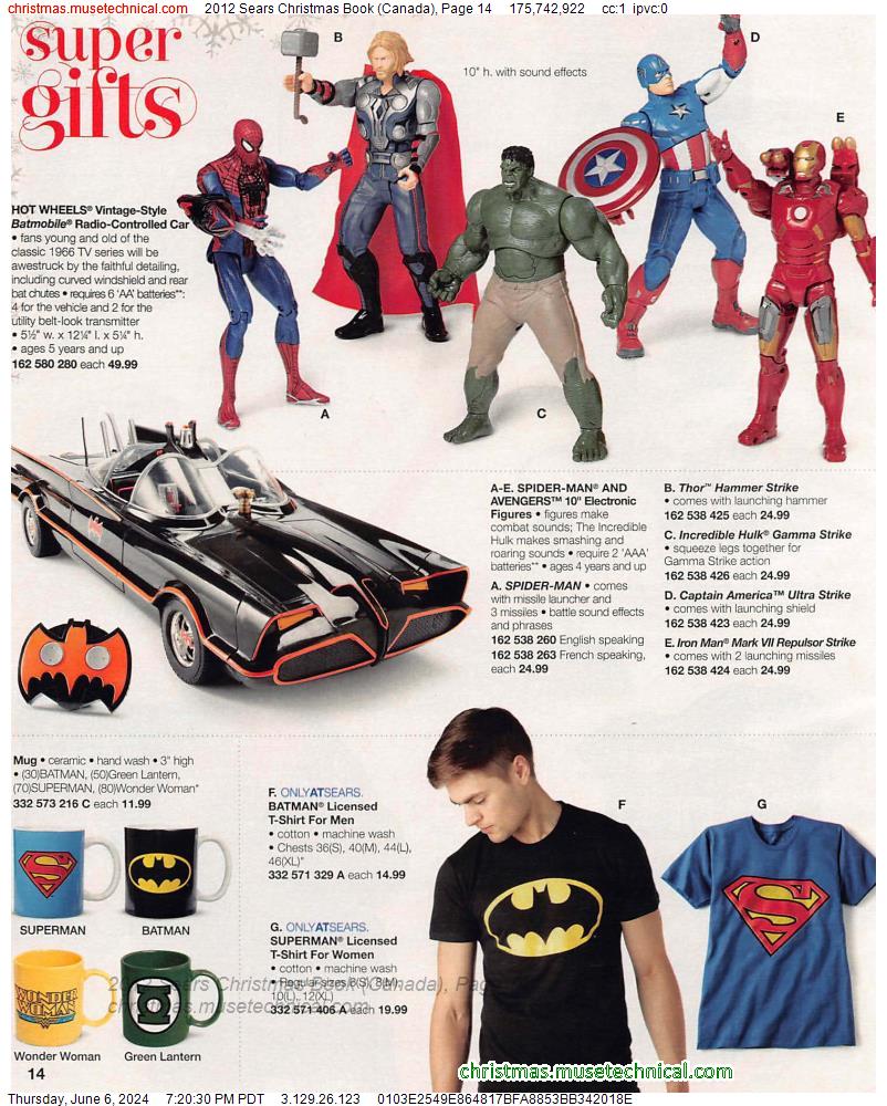 2012 Sears Christmas Book (Canada), Page 14