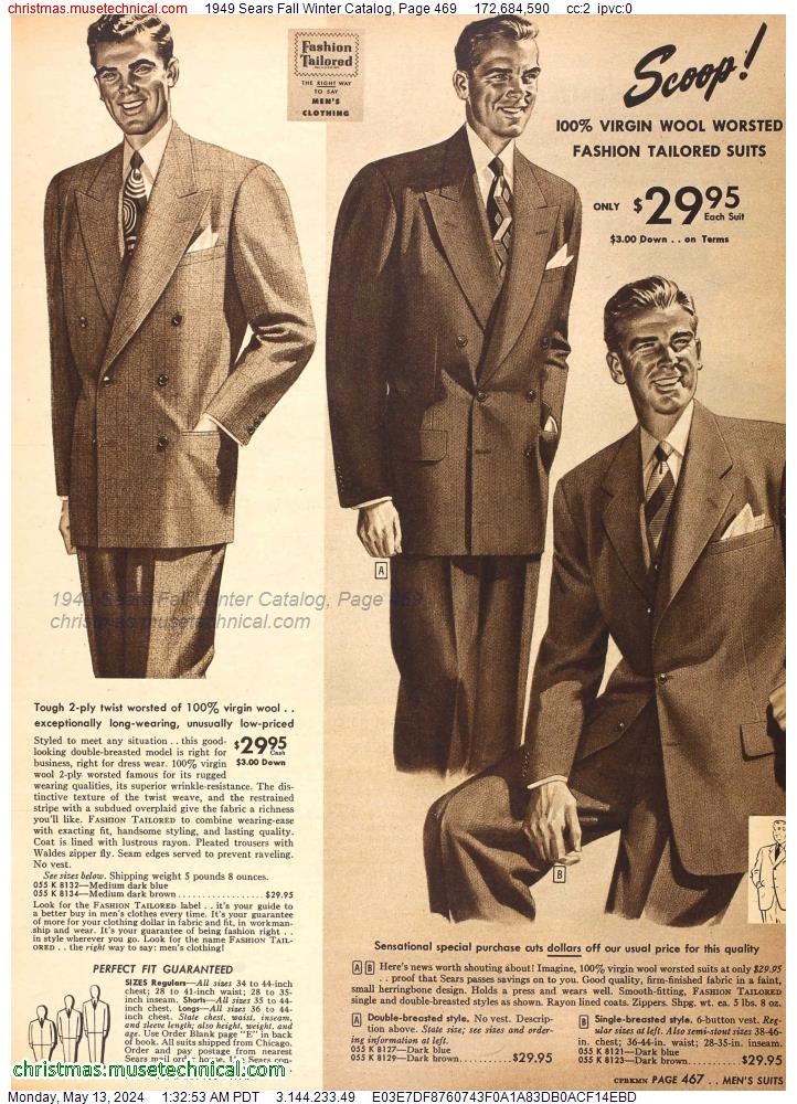 1949 Sears Fall Winter Catalog, Page 469