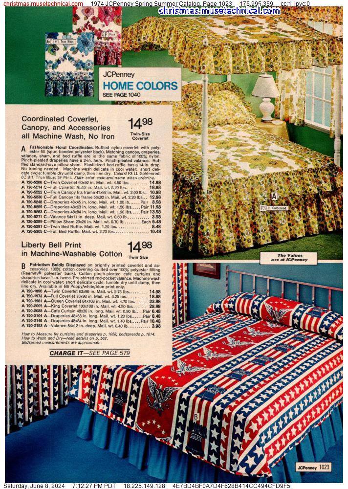 1974 JCPenney Spring Summer Catalog, Page 1023