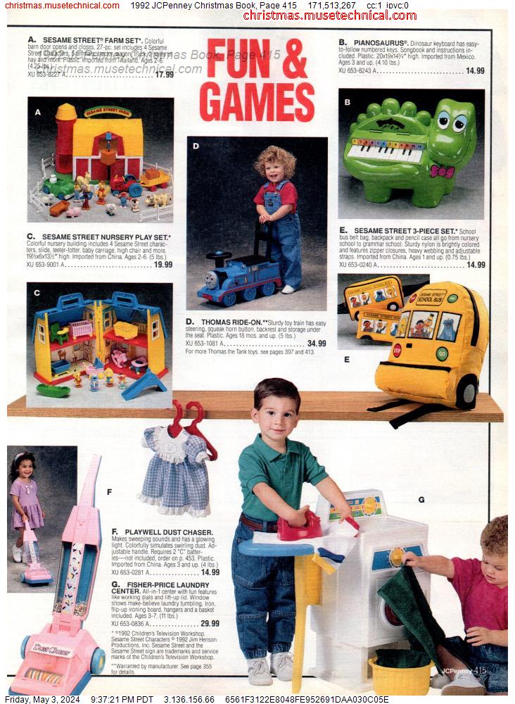 1992 JCPenney Christmas Book, Page 415