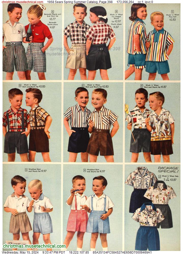 1958 Sears Spring Summer Catalog, Page 398