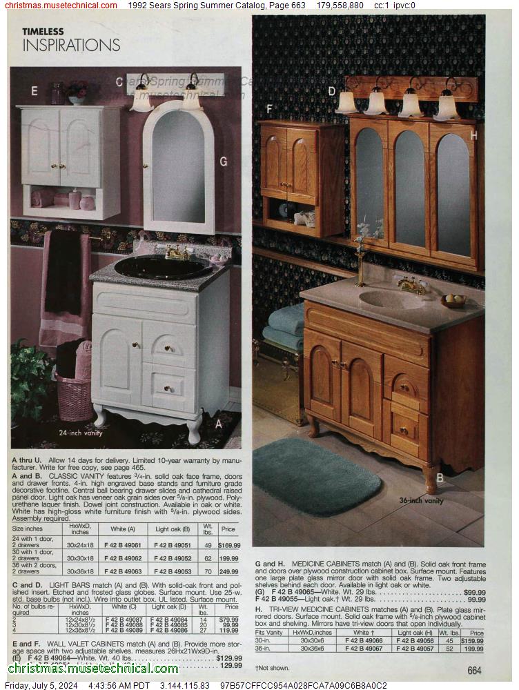 1992 Sears Spring Summer Catalog, Page 663
