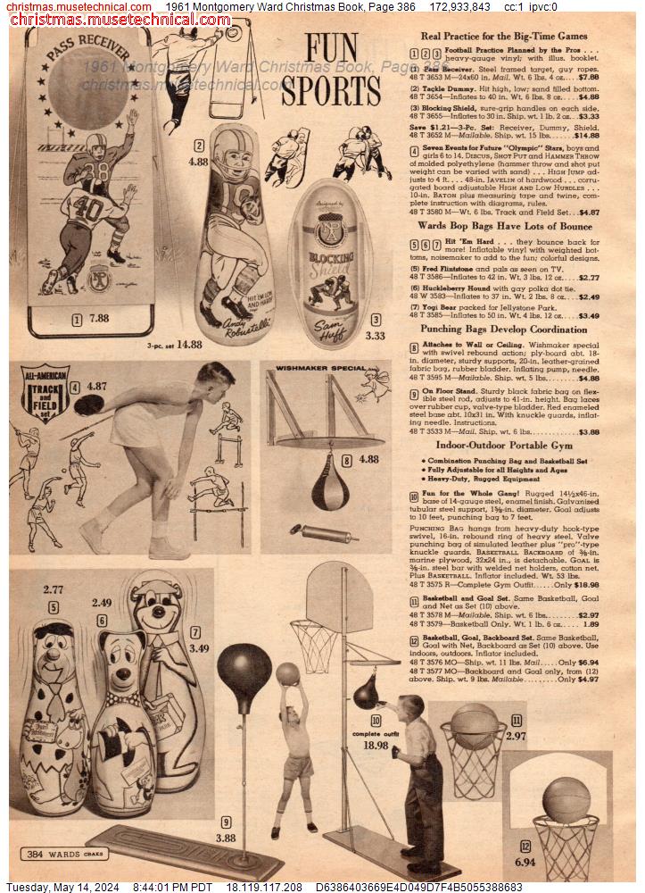 1961 Montgomery Ward Christmas Book, Page 386