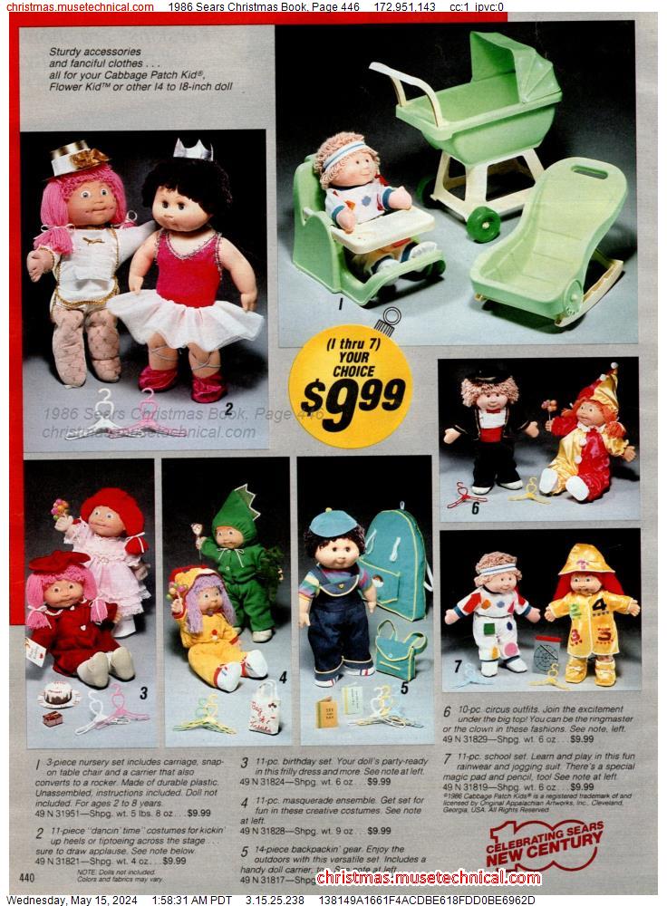 1986 Sears Christmas Book, Page 446