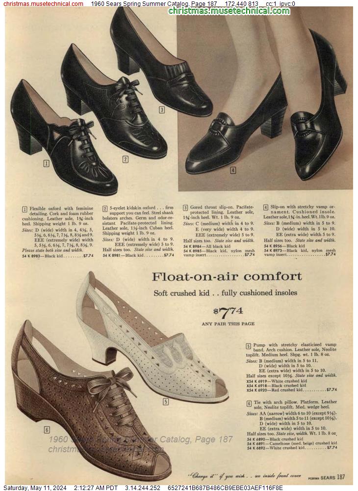 1960 Sears Spring Summer Catalog, Page 187