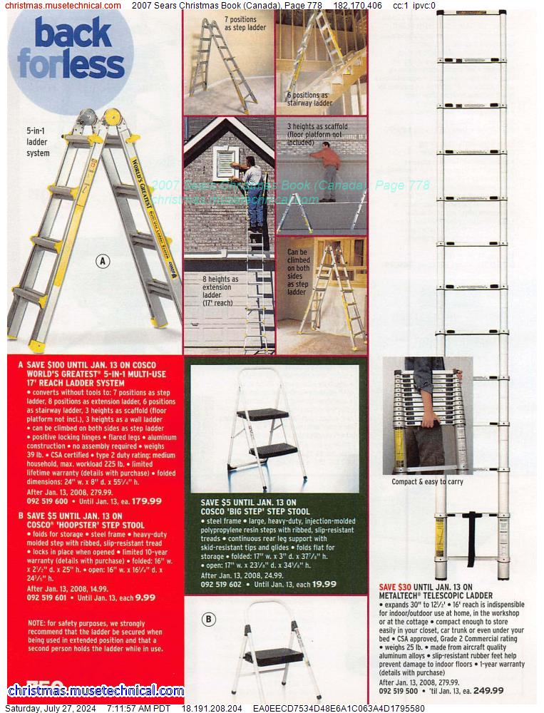 2007 Sears Christmas Book (Canada), Page 778