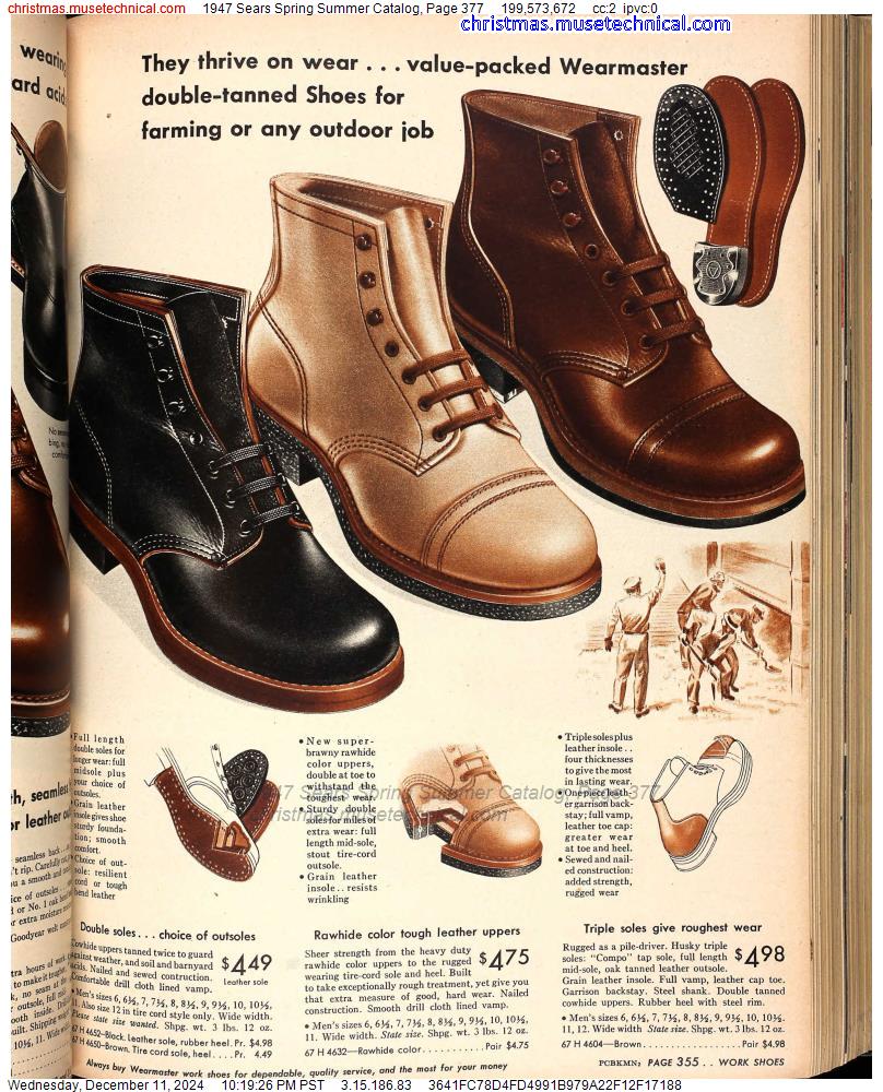 1947 Sears Spring Summer Catalog, Page 377