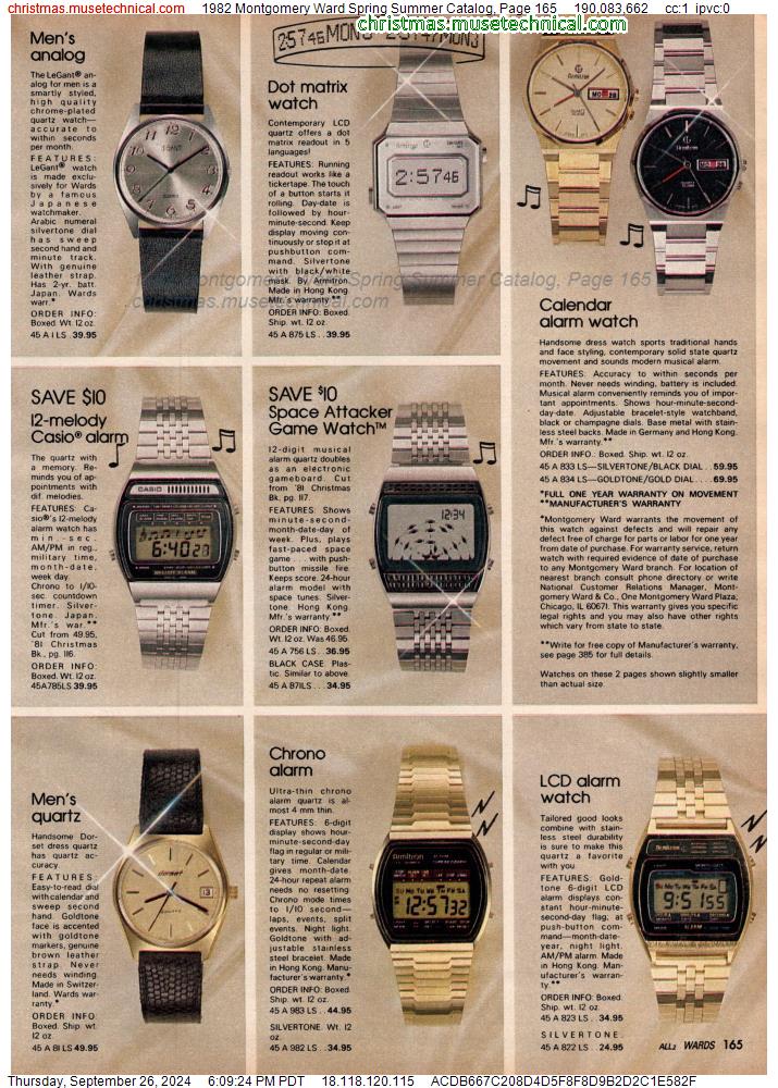 1982 Montgomery Ward Spring Summer Catalog, Page 165