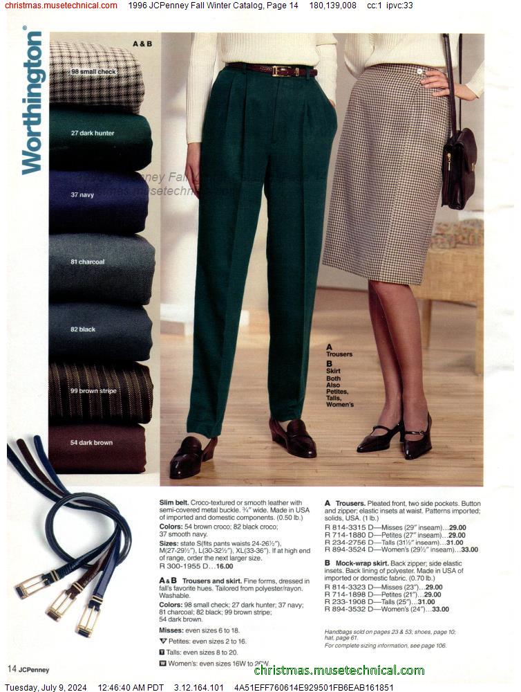 1996 JCPenney Fall Winter Catalog, Page 14