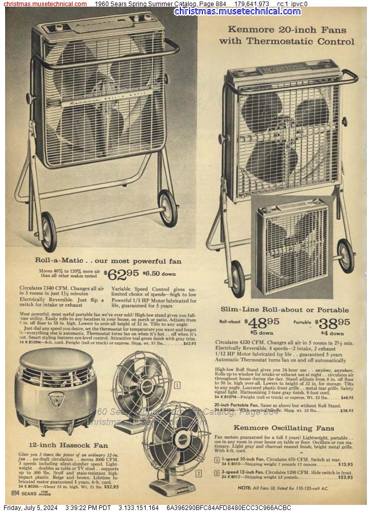 1960 Sears Spring Summer Catalog, Page 884