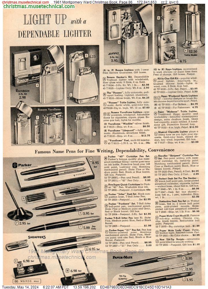 1961 Montgomery Ward Christmas Book, Page 86