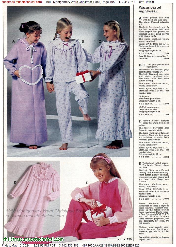 1983 Montgomery Ward Christmas Book, Page 195