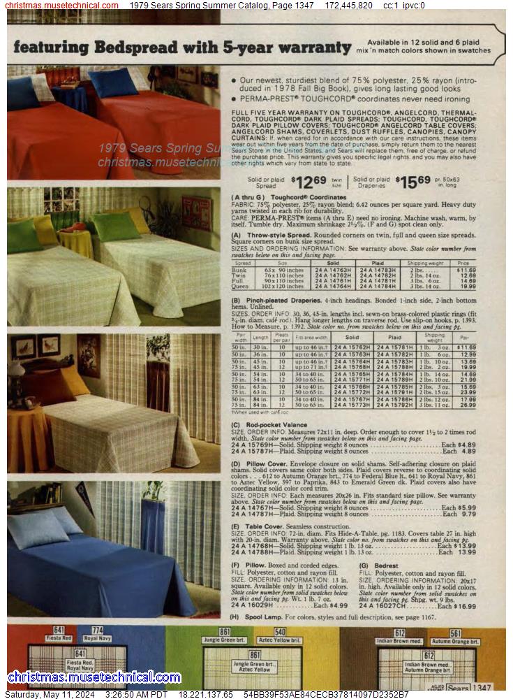 1979 Sears Spring Summer Catalog, Page 1347