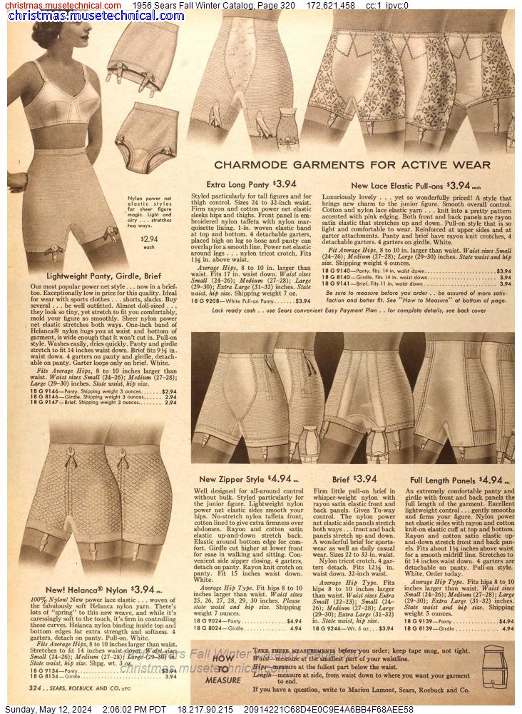 1956 Sears Fall Winter Catalog, Page 320