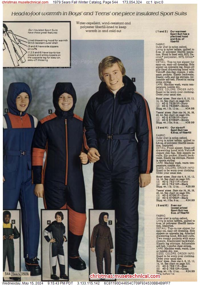 1979 Sears Fall Winter Catalog, Page 544