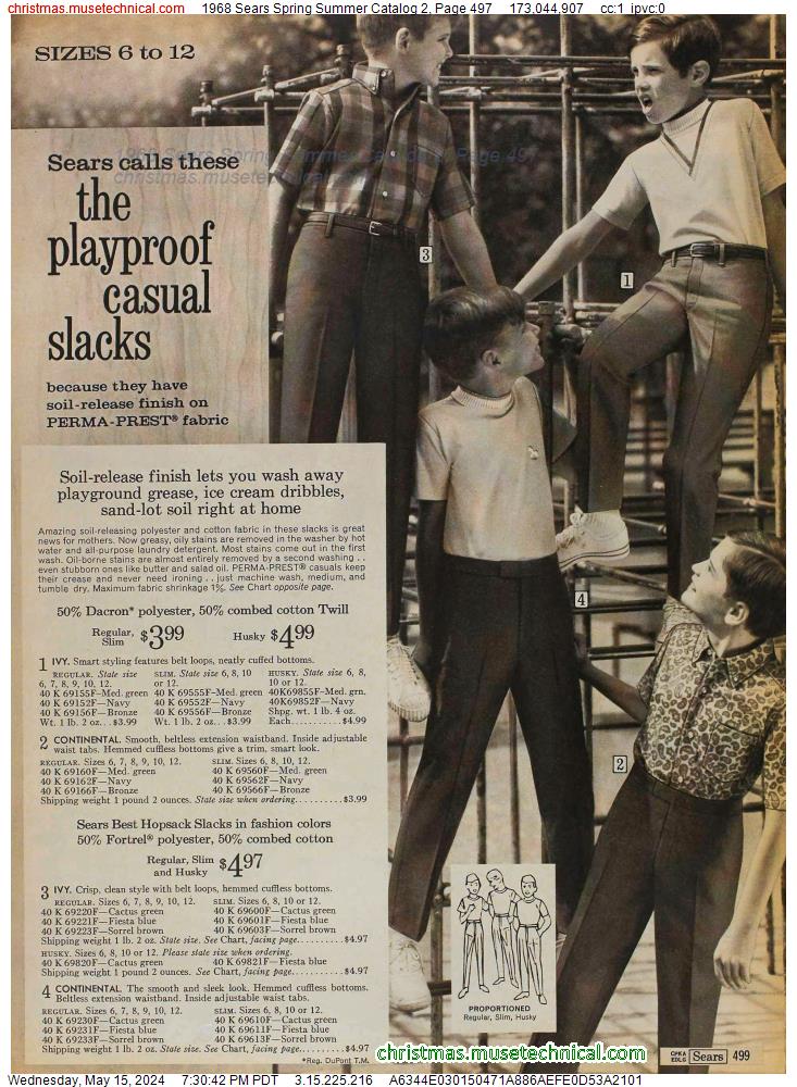 1968 Sears Spring Summer Catalog 2, Page 497