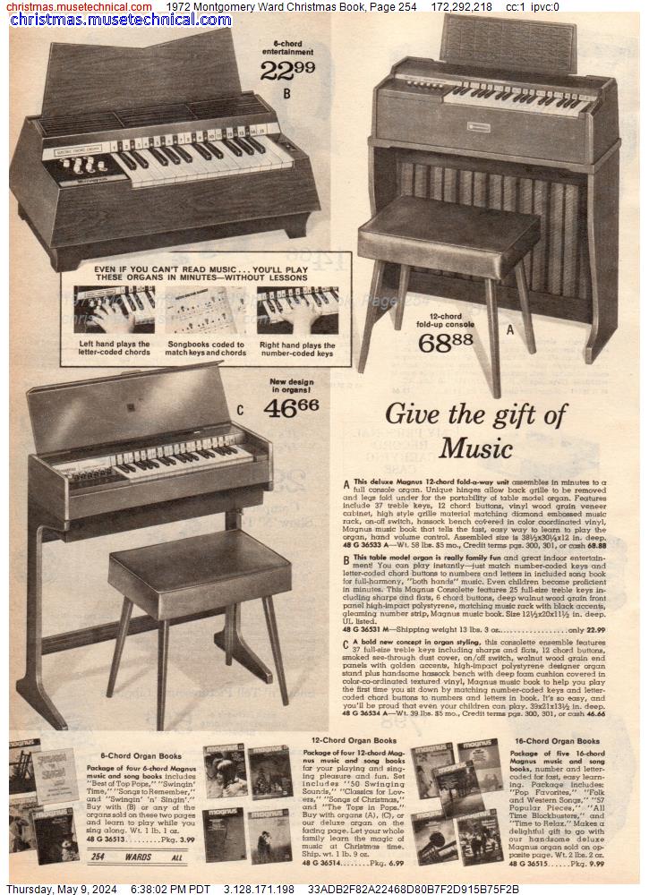 1972 Montgomery Ward Christmas Book, Page 254