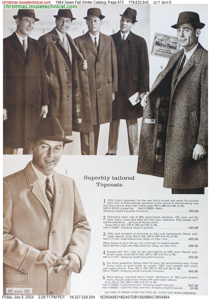 1964 Sears Fall Winter Catalog, Page 673