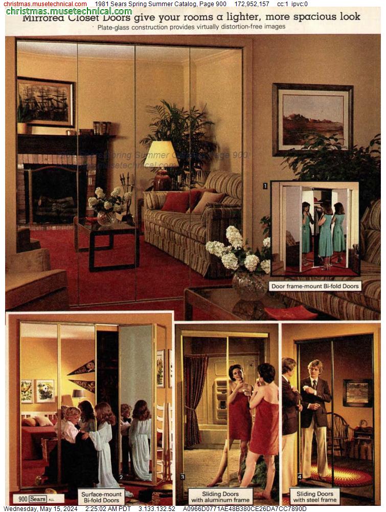 1981 Sears Spring Summer Catalog, Page 900