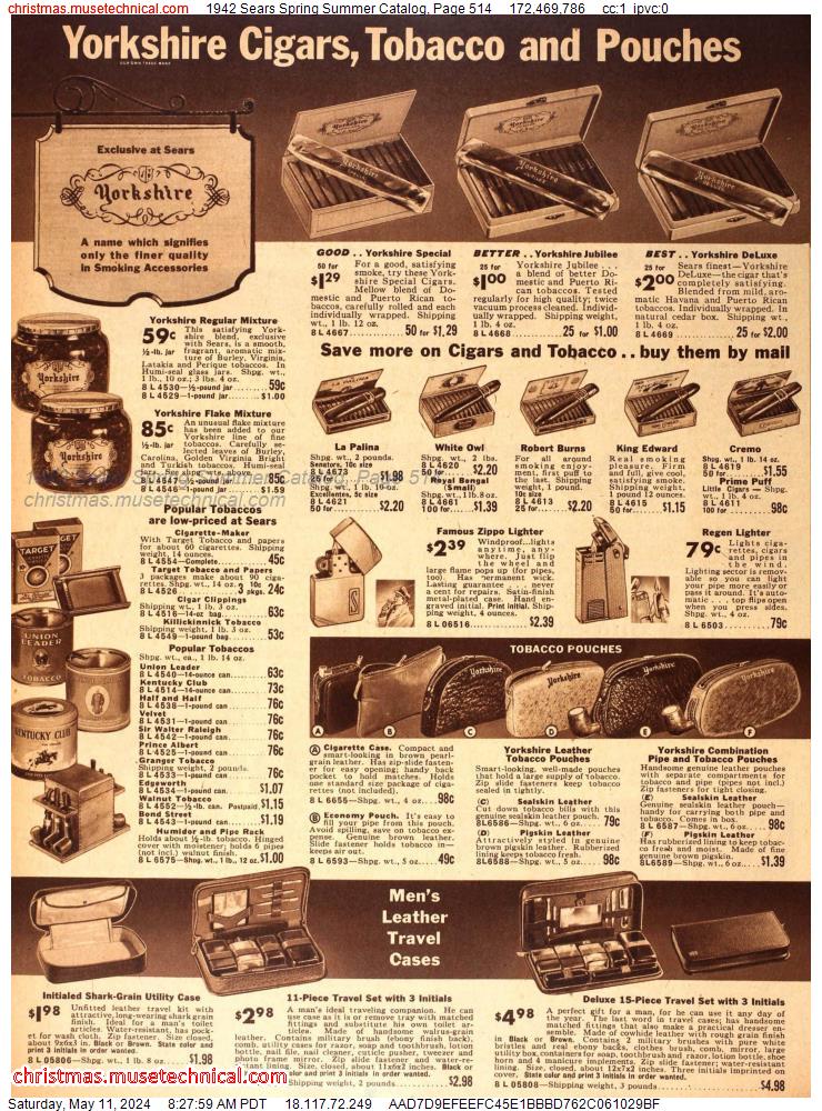 1942 Sears Spring Summer Catalog, Page 514