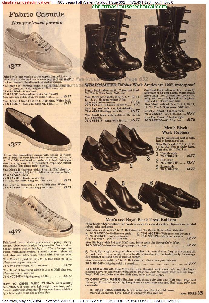 1963 Sears Fall Winter Catalog, Page 632