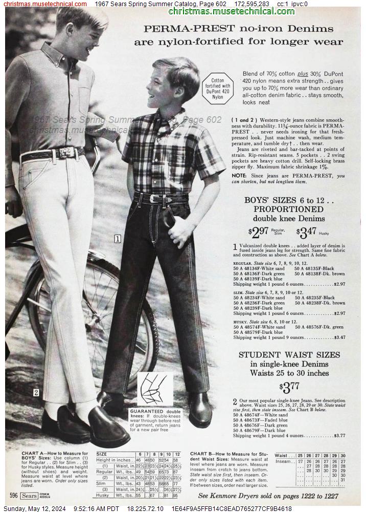 1967 Sears Spring Summer Catalog, Page 602