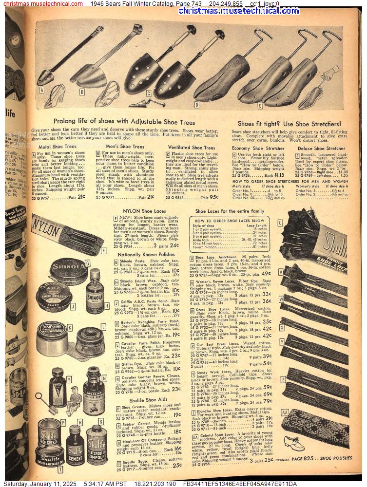 1946 Sears Fall Winter Catalog, Page 743