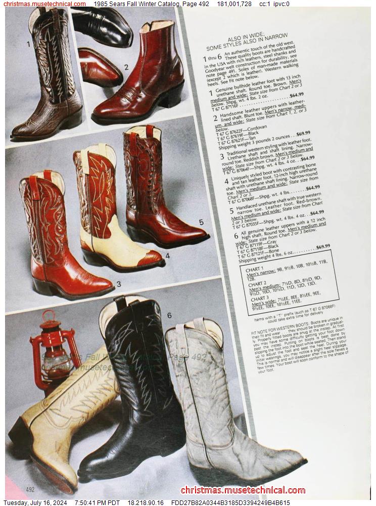 1985 Sears Fall Winter Catalog, Page 492