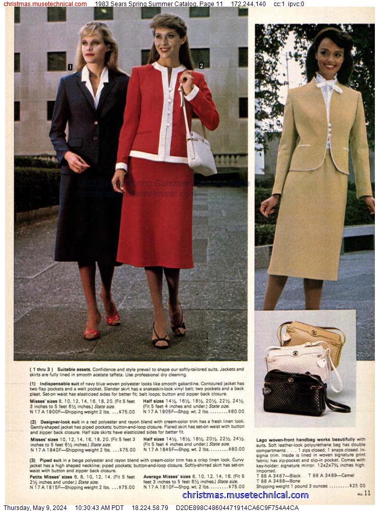 1983 Sears Spring Summer Catalog, Page 11