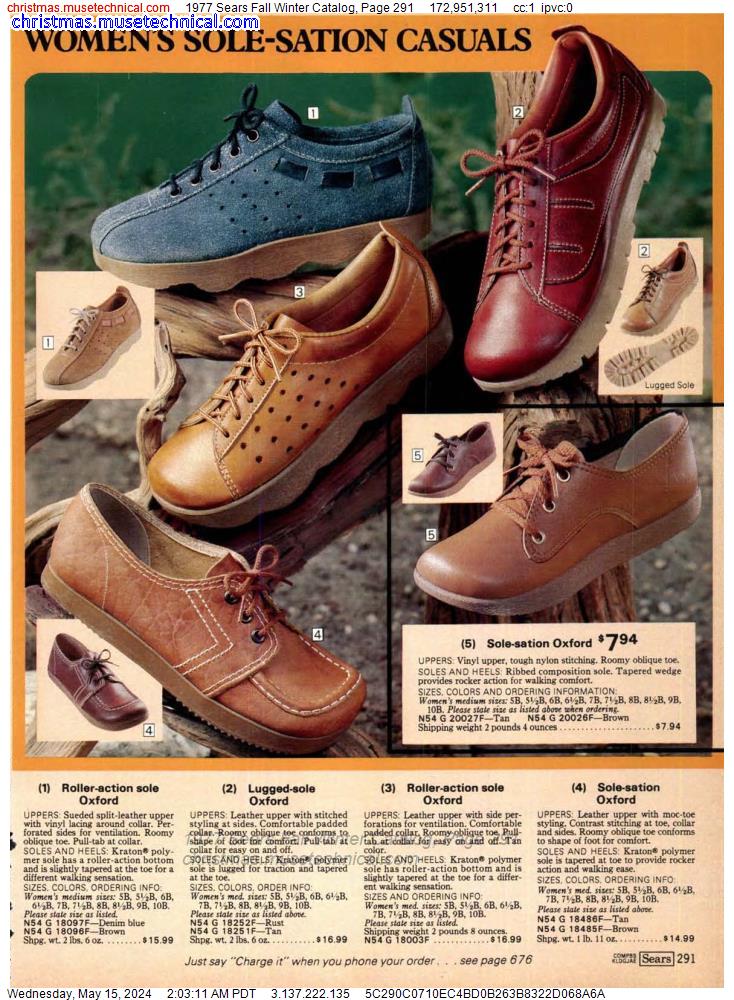 1977 Sears Fall Winter Catalog, Page 291