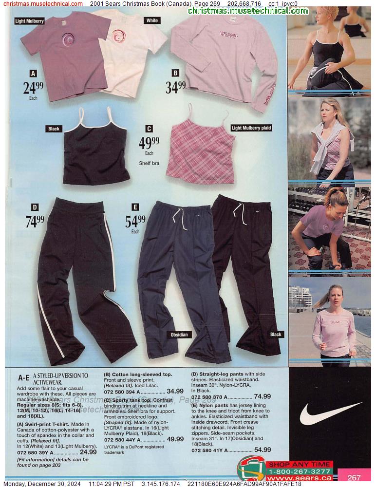 2001 Sears Christmas Book (Canada), Page 269