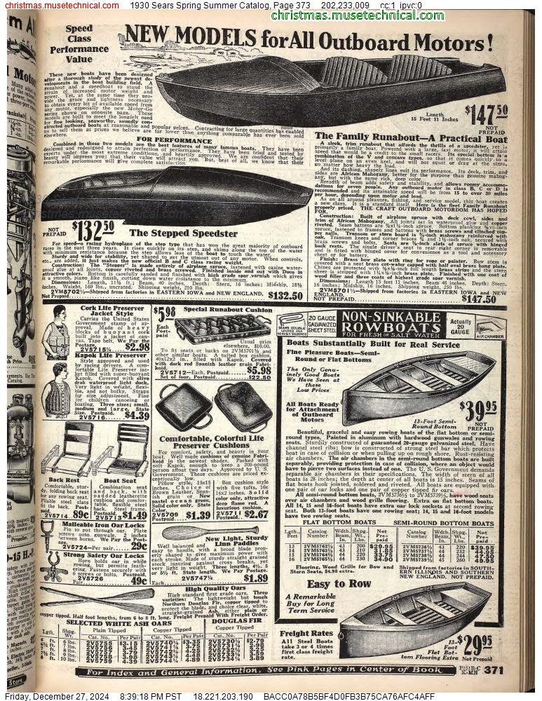 1930 Sears Spring Summer Catalog, Page 373