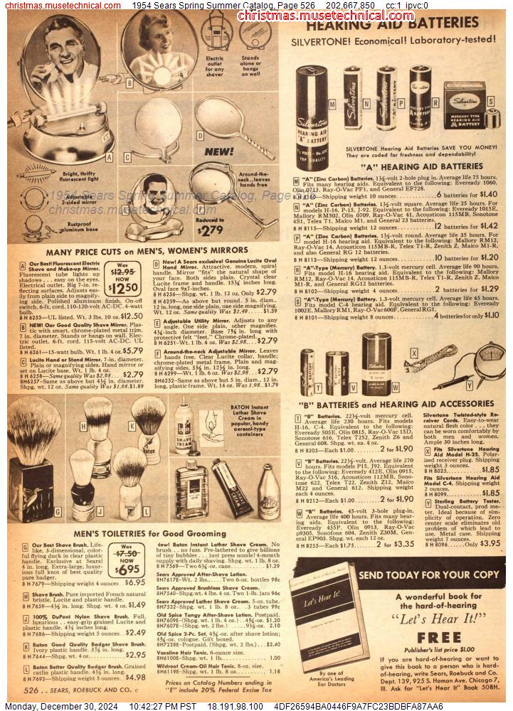 1954 Sears Spring Summer Catalog, Page 526