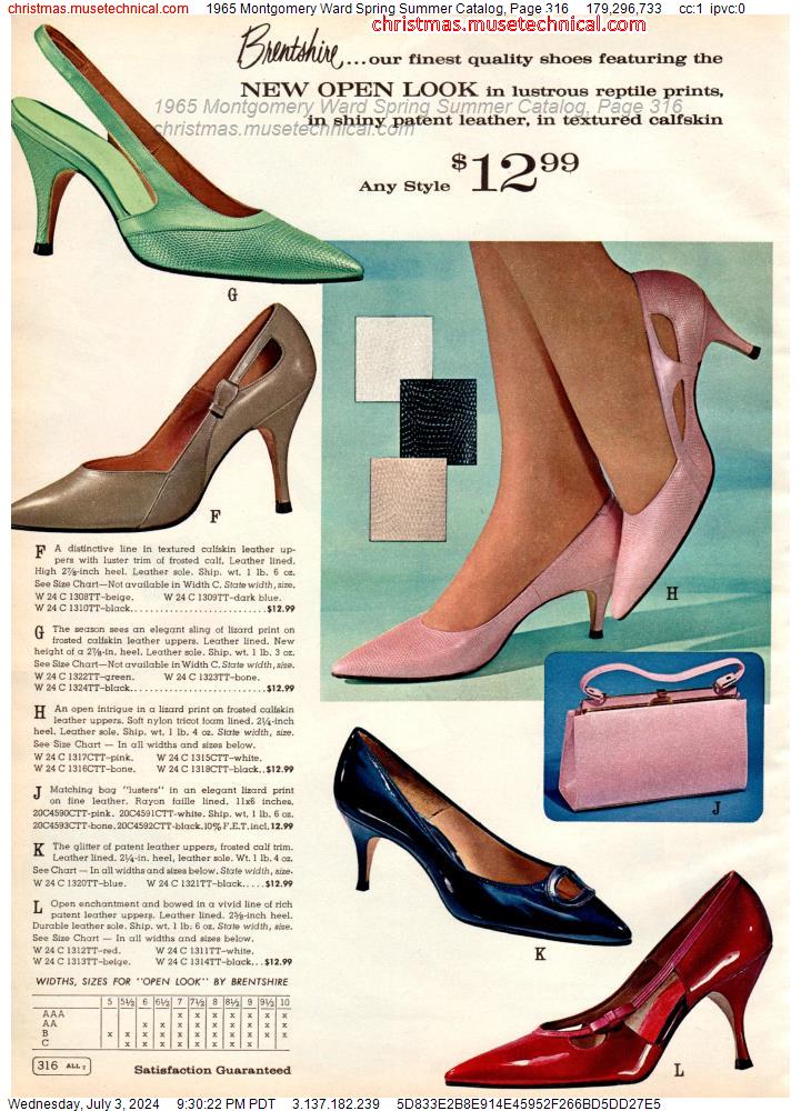 1965 Montgomery Ward Spring Summer Catalog, Page 316