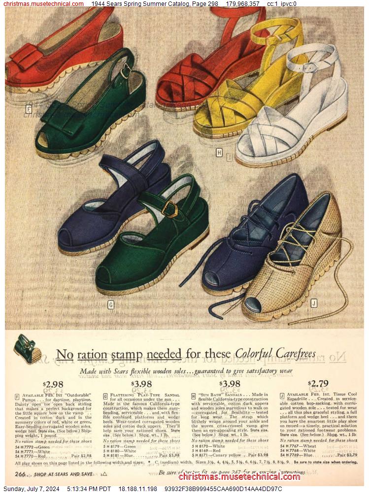 1944 Sears Spring Summer Catalog, Page 298