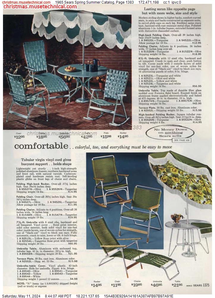 1965 Sears Spring Summer Catalog, Page 1383